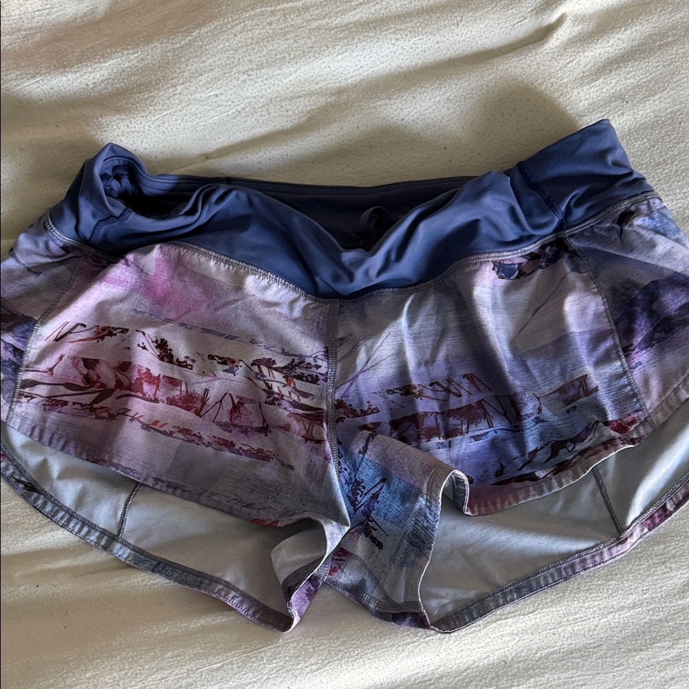 lululemon athletica Speed Up Multicolor Athletic Shorts
